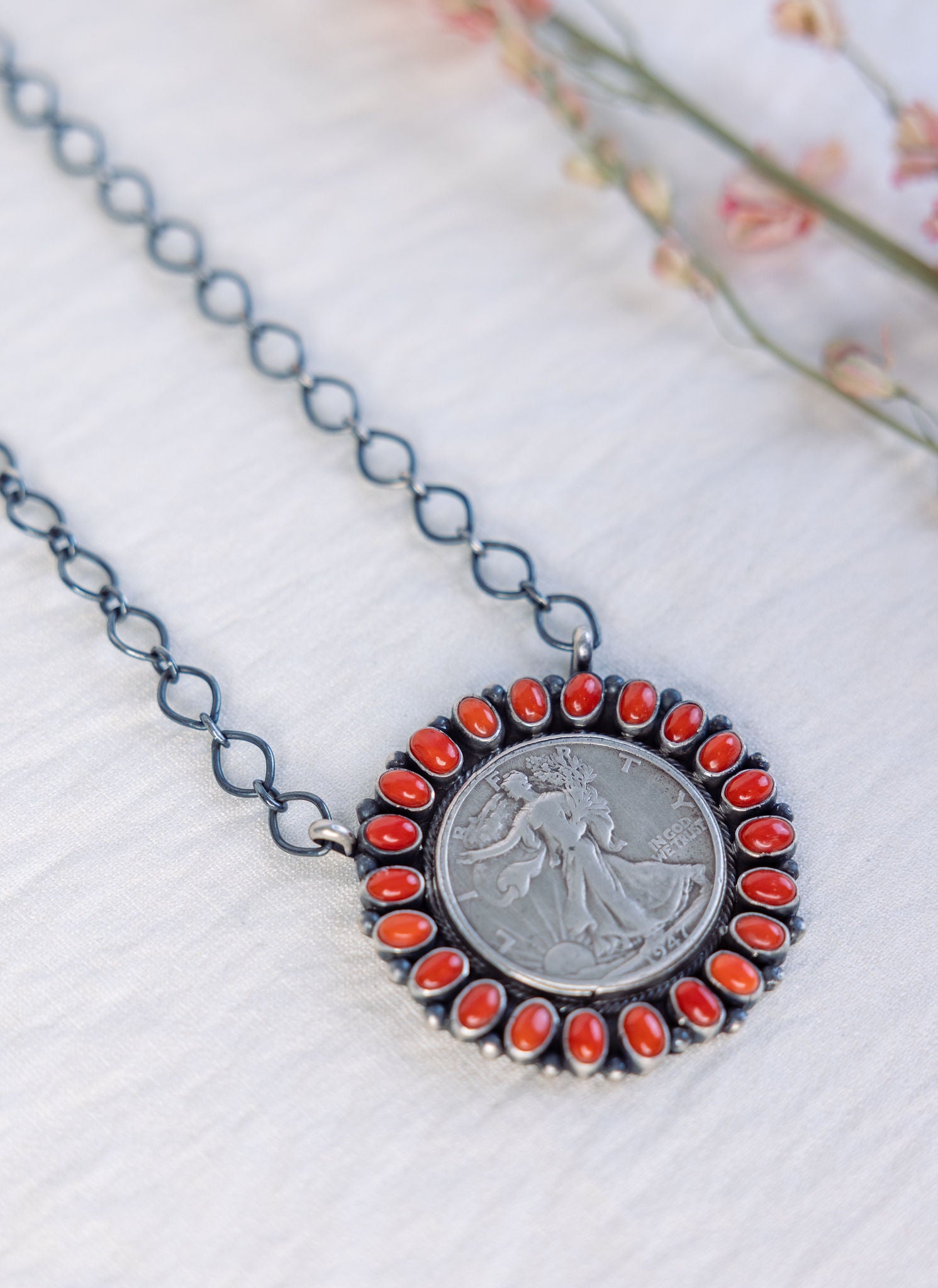 Scarlet Coin Necklace