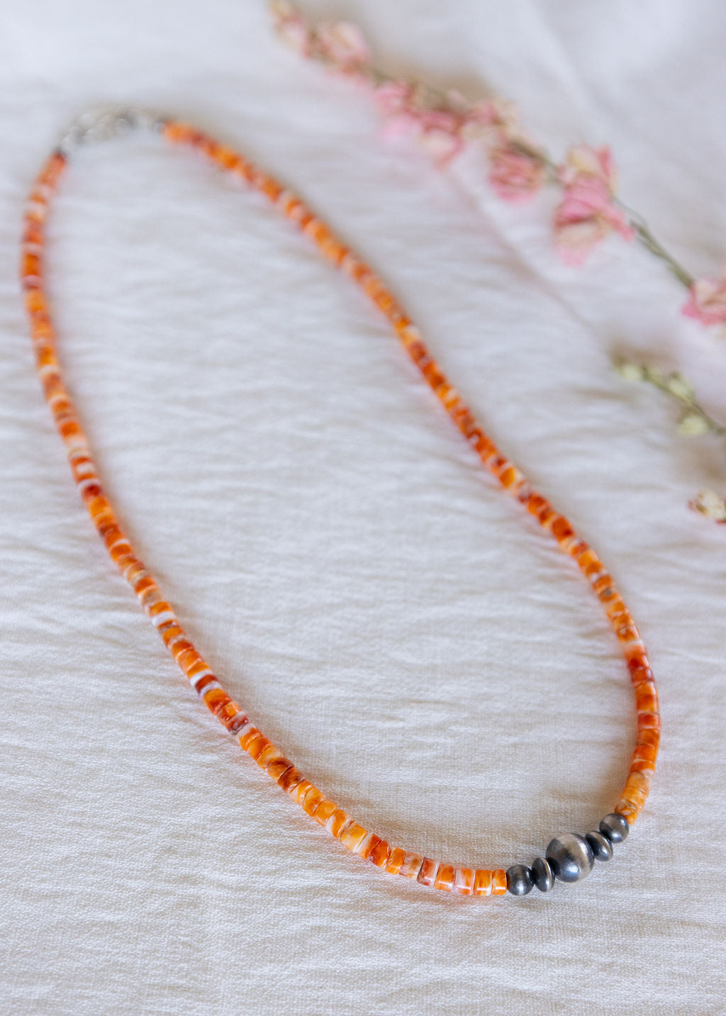 Orange Spiny Necklace