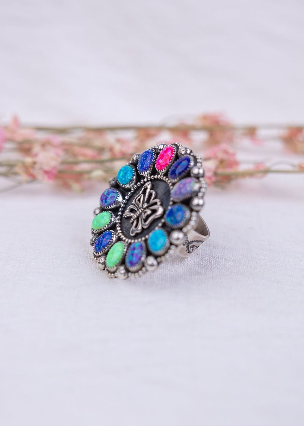 Florescent Butterfly Ring