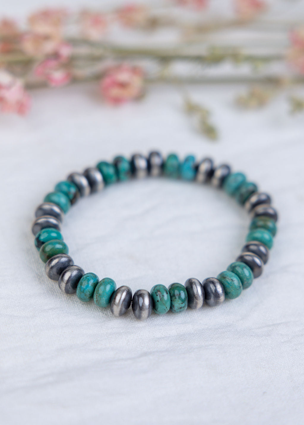 Big Turq Pearl Stretch Bracelet