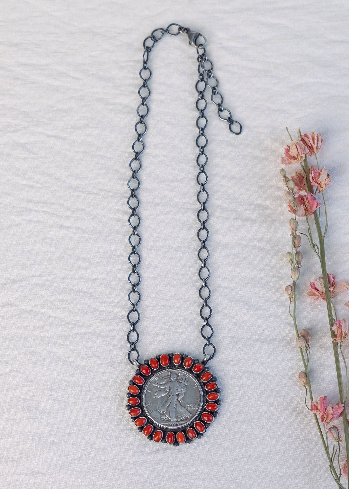 Scarlet Coin Necklace