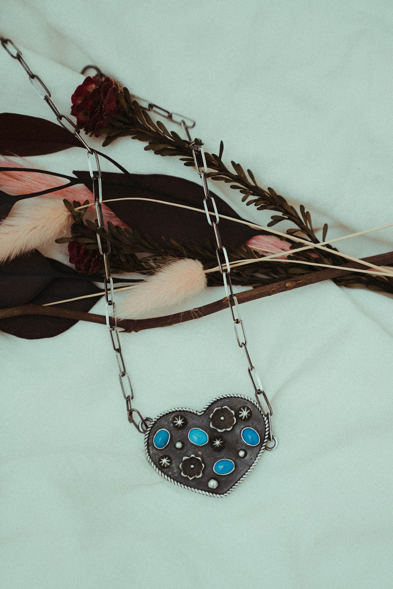 Blues Heart Necklace