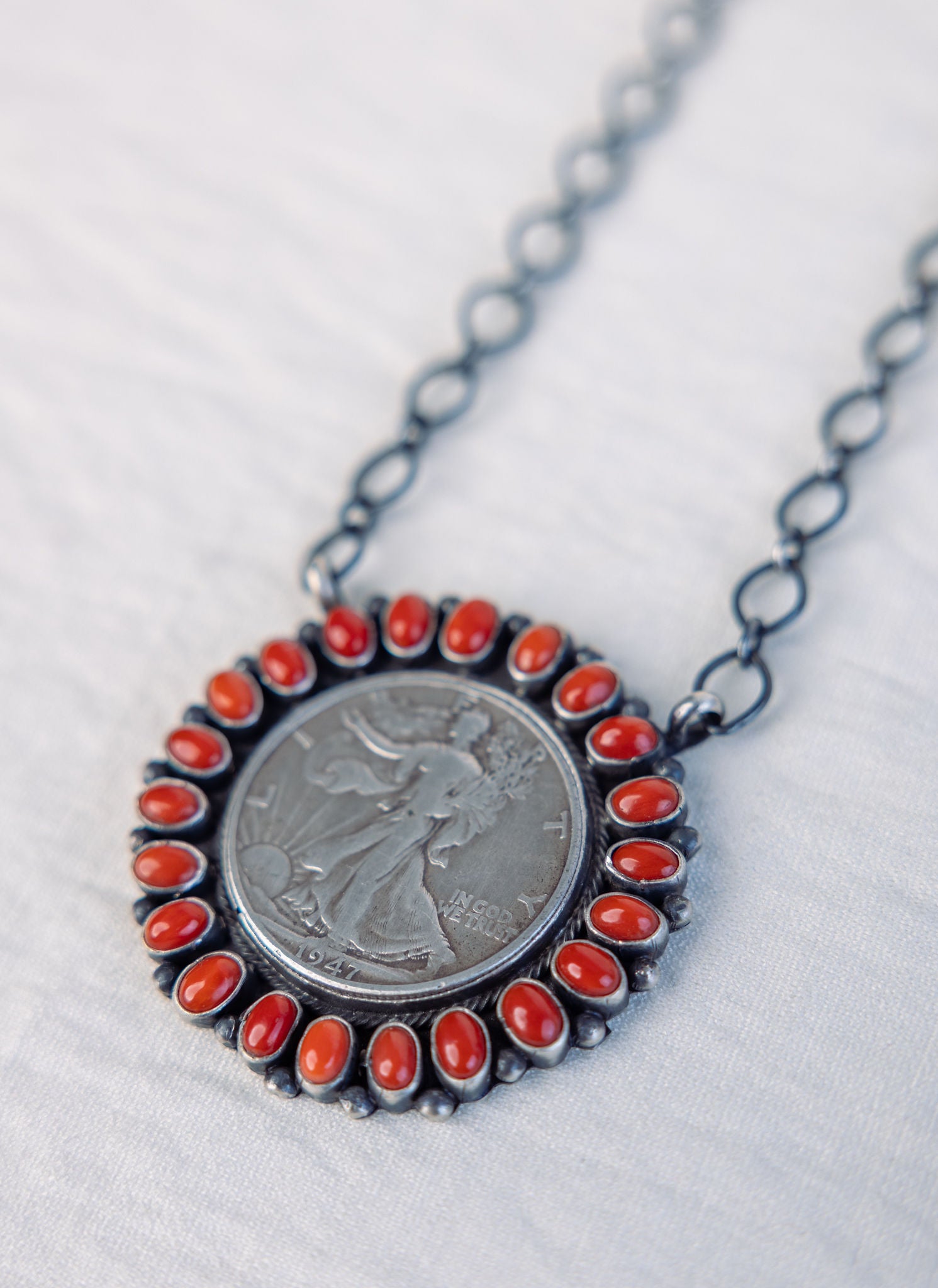 Scarlet Coin Necklace