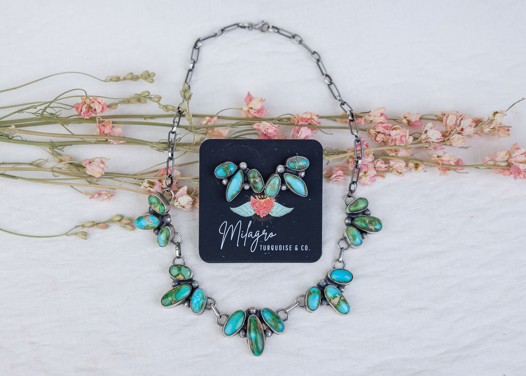 Pretty Sonoran Cluster Necklace