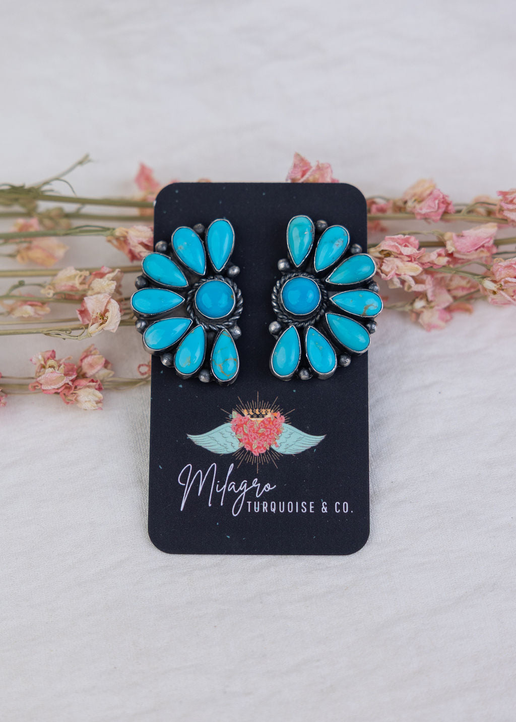 Ocho Half Cluster Earrings