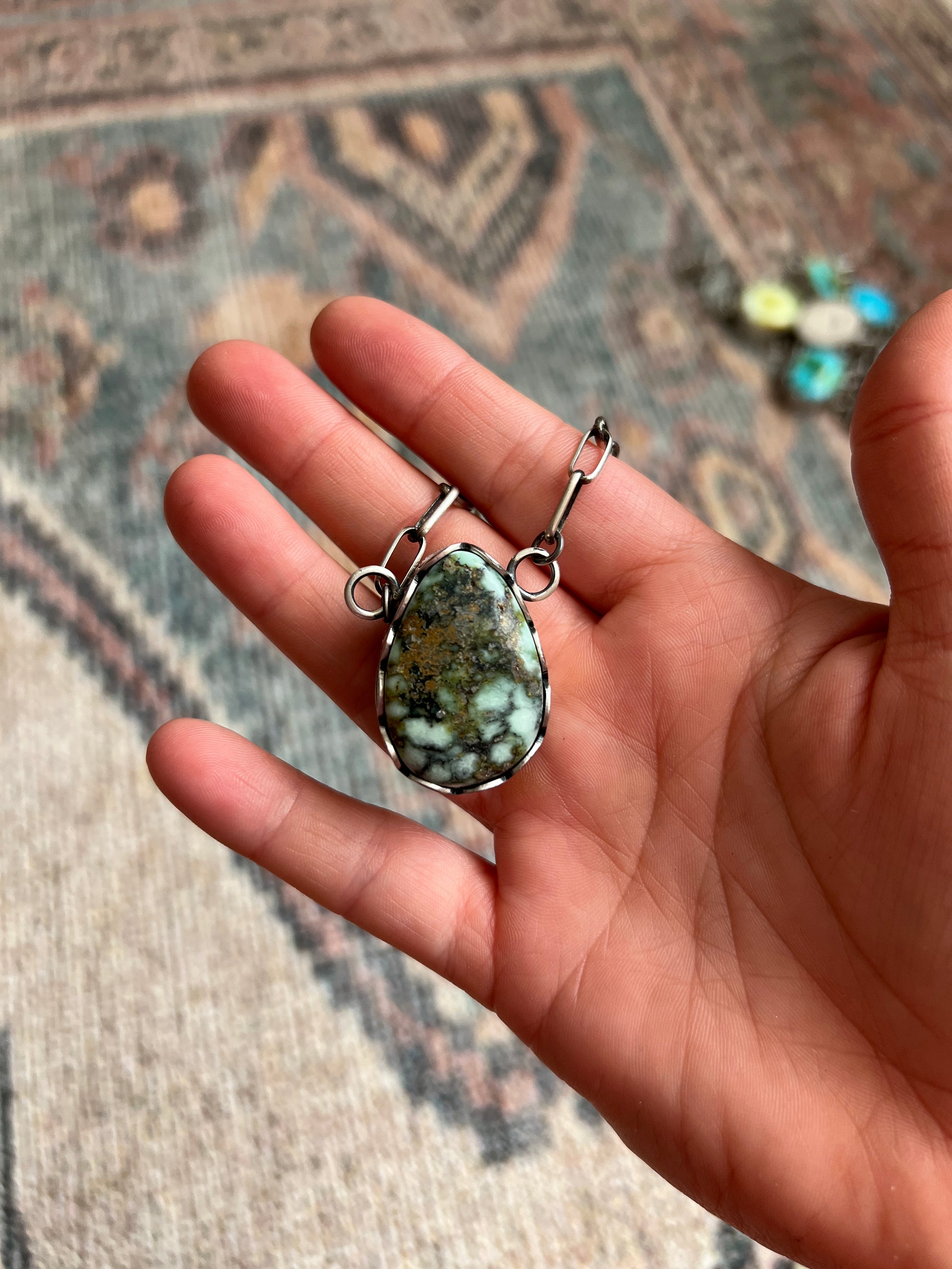 Chunky Stone Necklace - 16