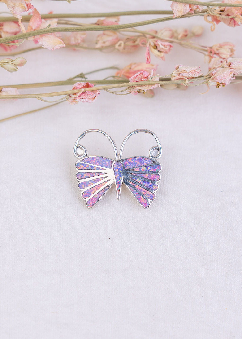 Opalite Butterfly Pin