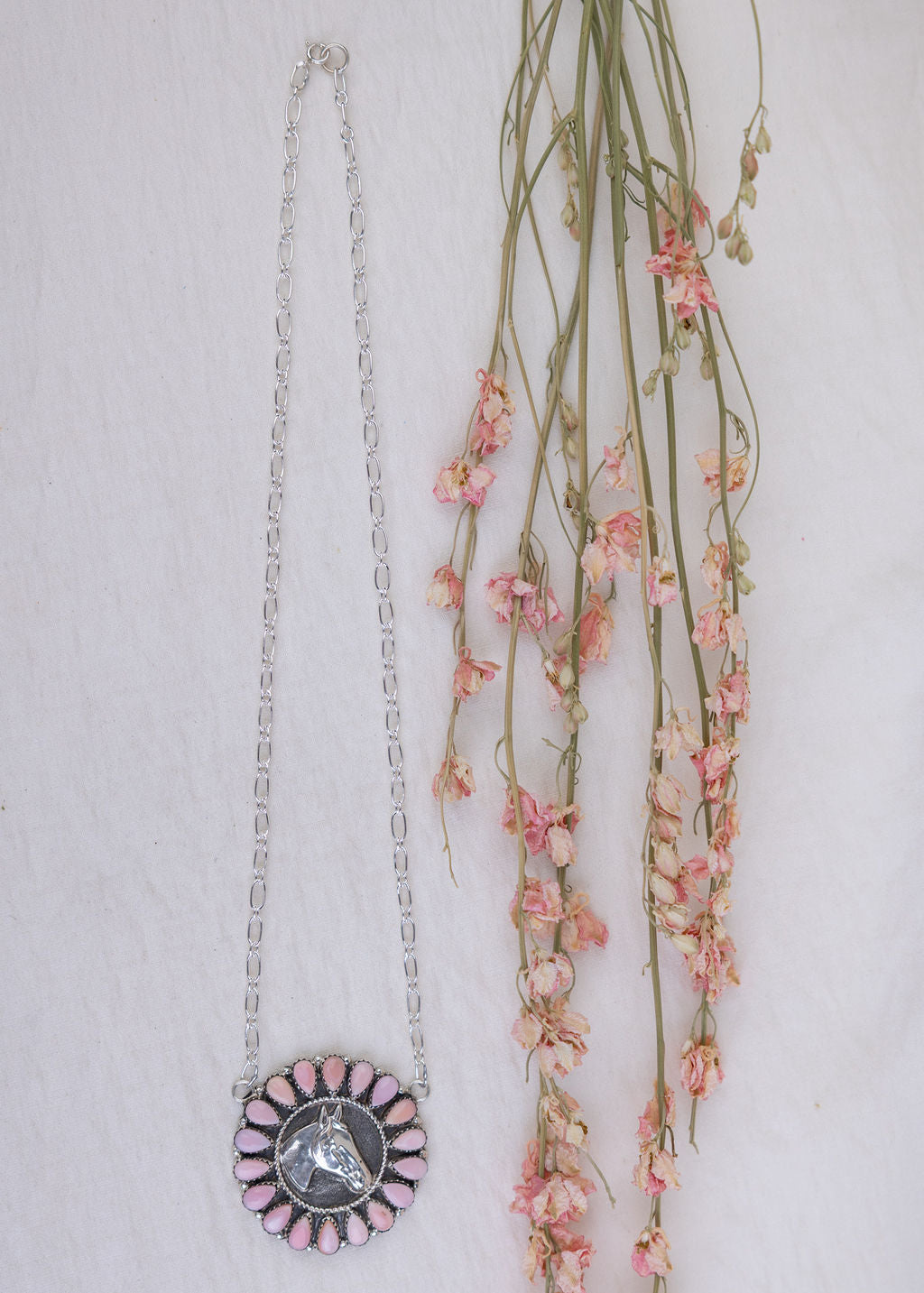 Pink Horse Head Necklace