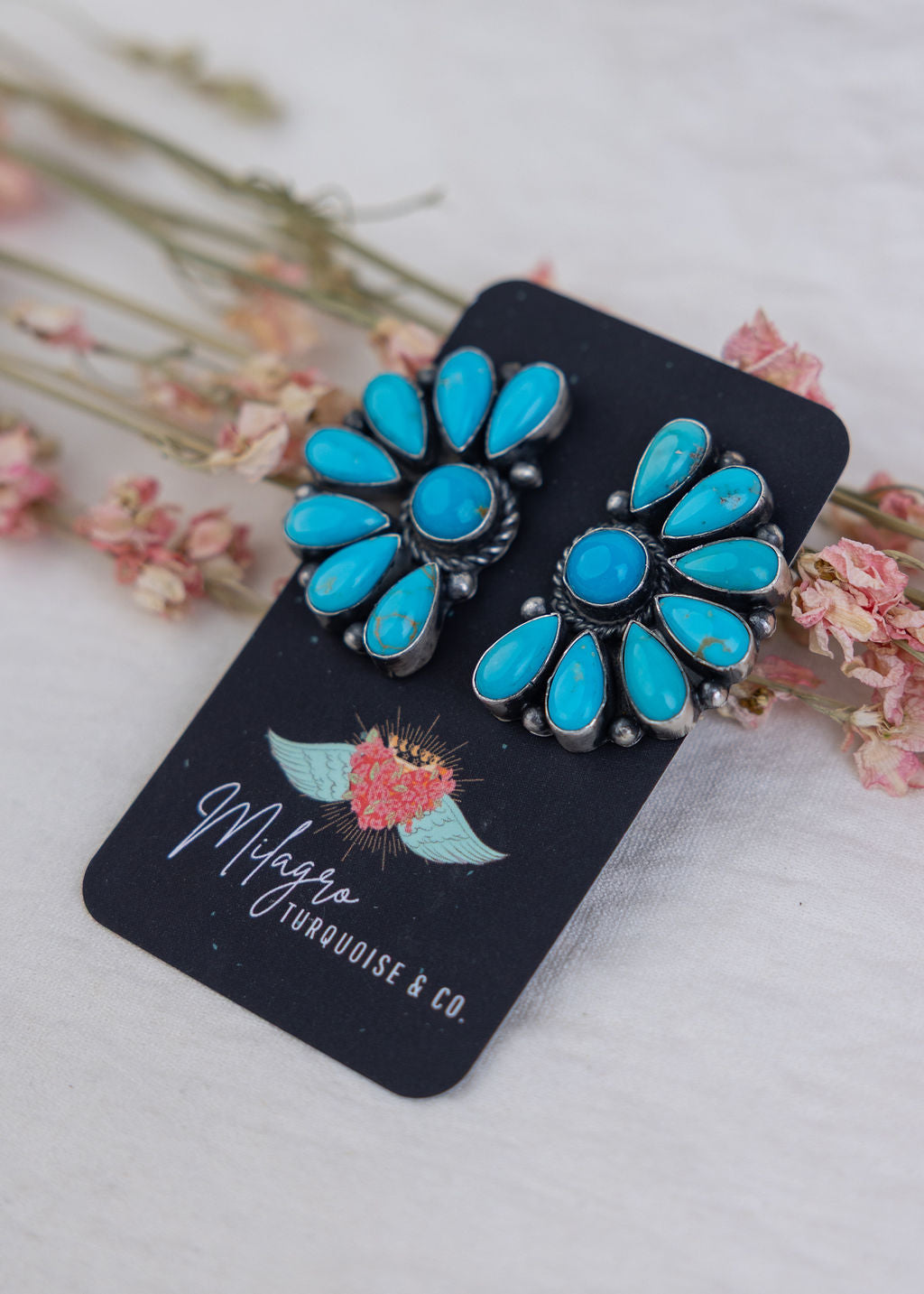 Ocho Half Cluster Earrings