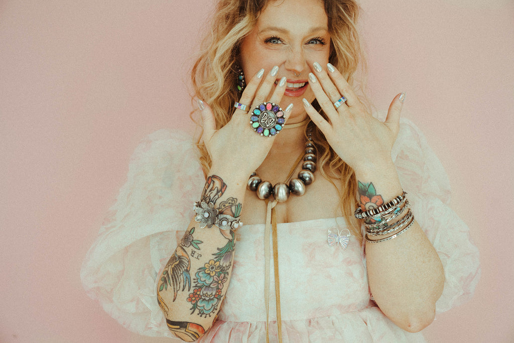 Pink - Leather Wrap Necklace