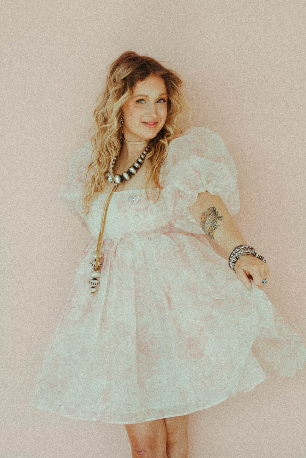 Pink - Leather Wrap Necklace