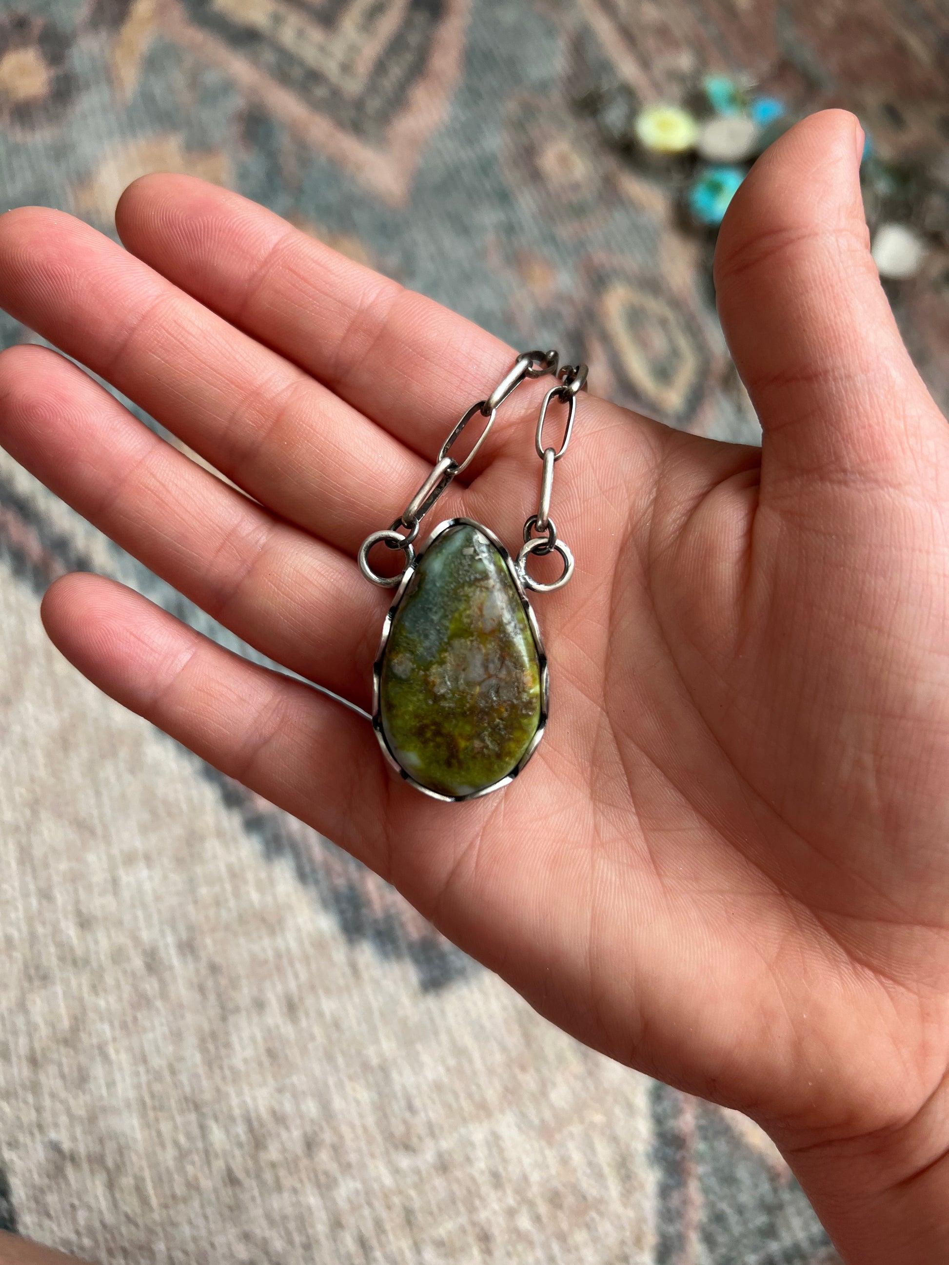 Chunky Stone Necklace - 14