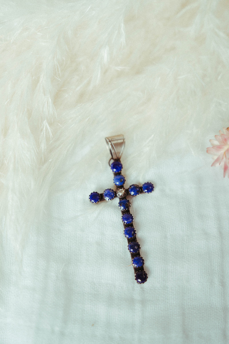 Lapis Cross Pendants