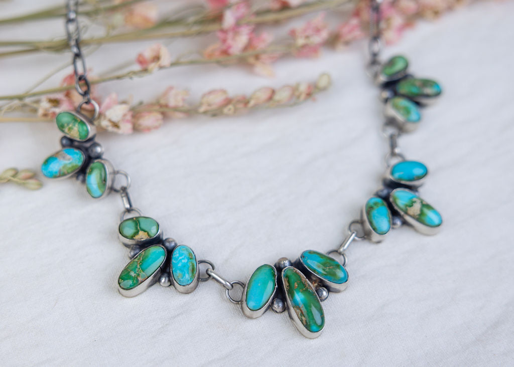 Pretty Sonoran Cluster Necklace