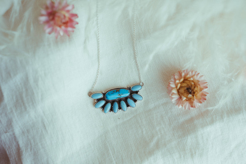 Azul Half Cluster Necklace