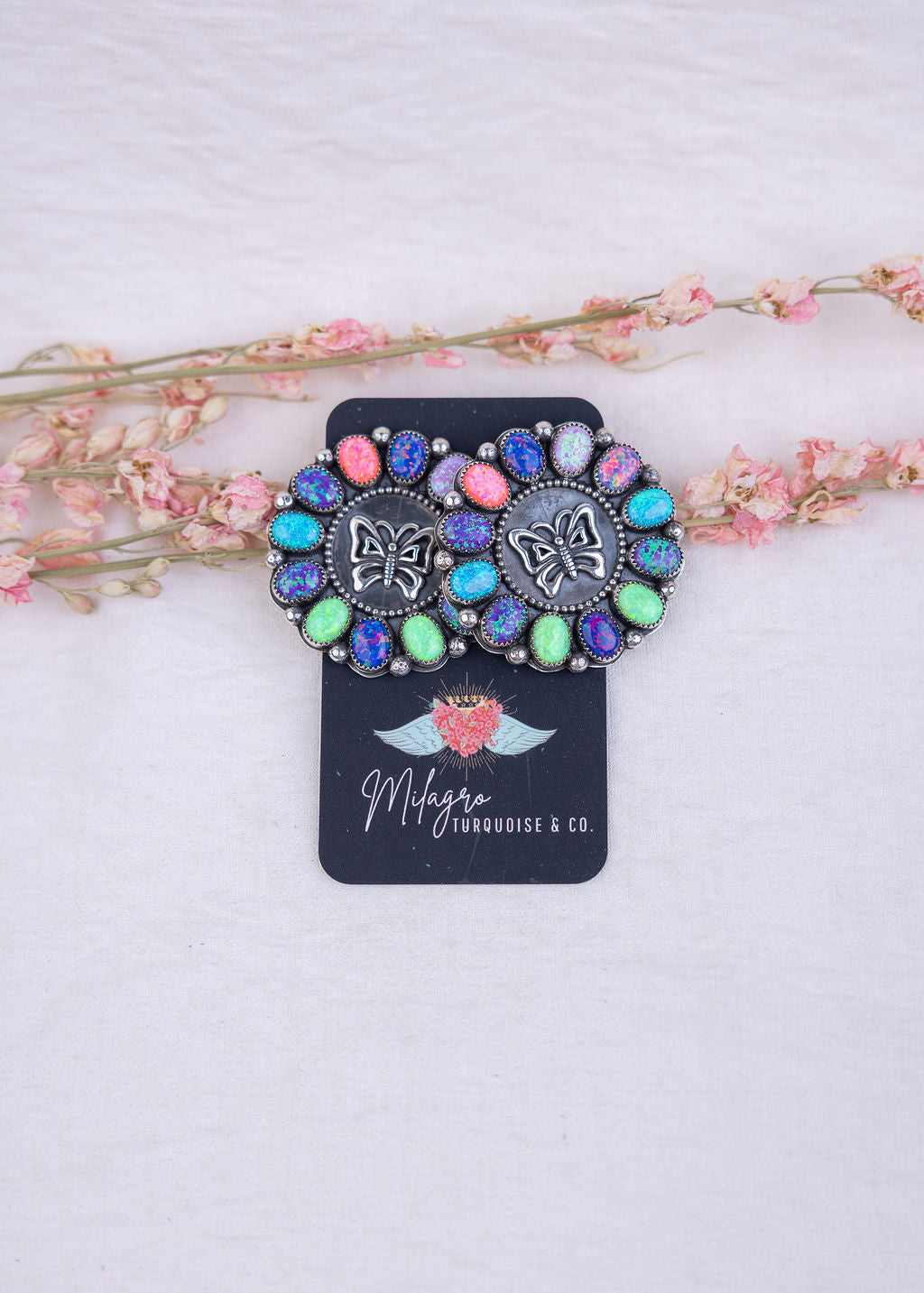 Florescent Butterfly Earrings