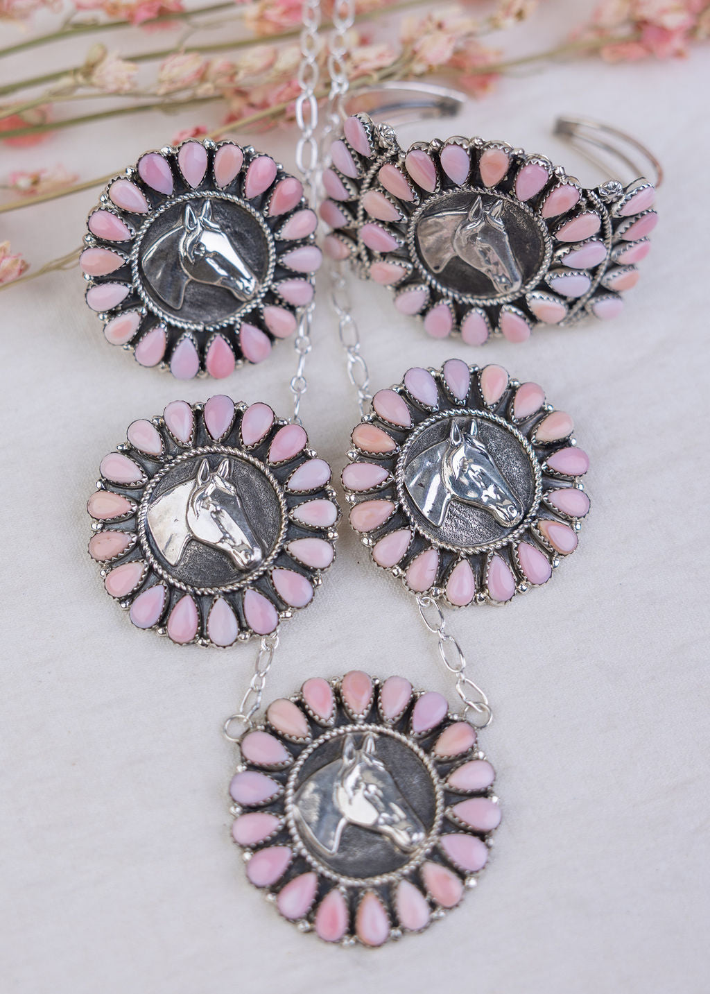 Pink Horse Head Bracelet
