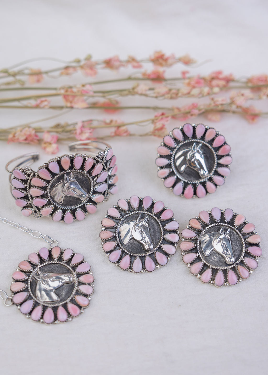 Pink Horse Head Ring