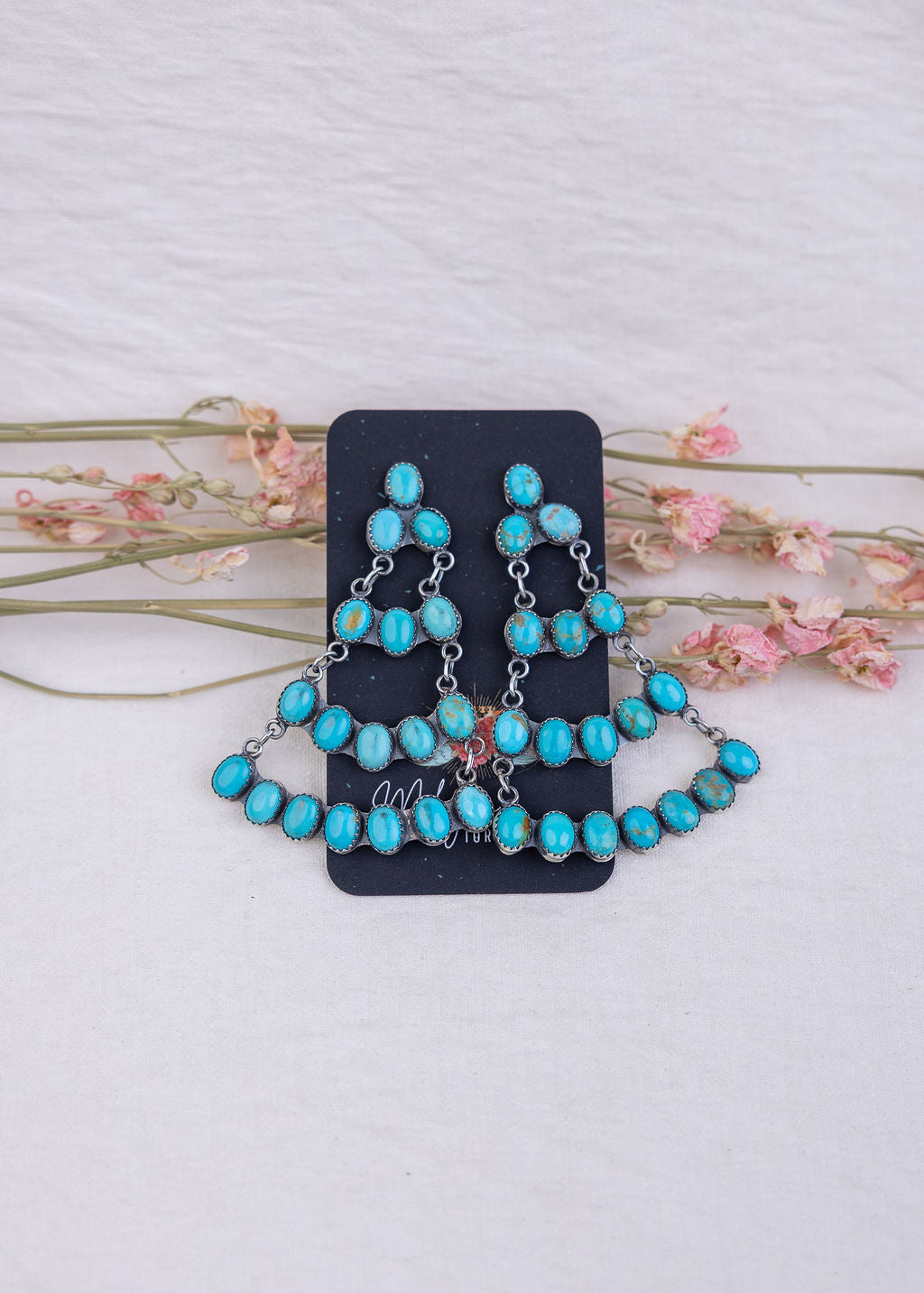 Turquoise Jennifer Begay Chandelier Earrings