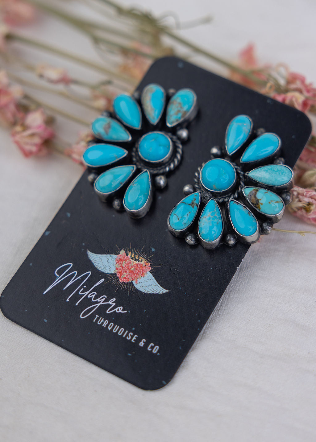 Tank Half Cluster Earrings