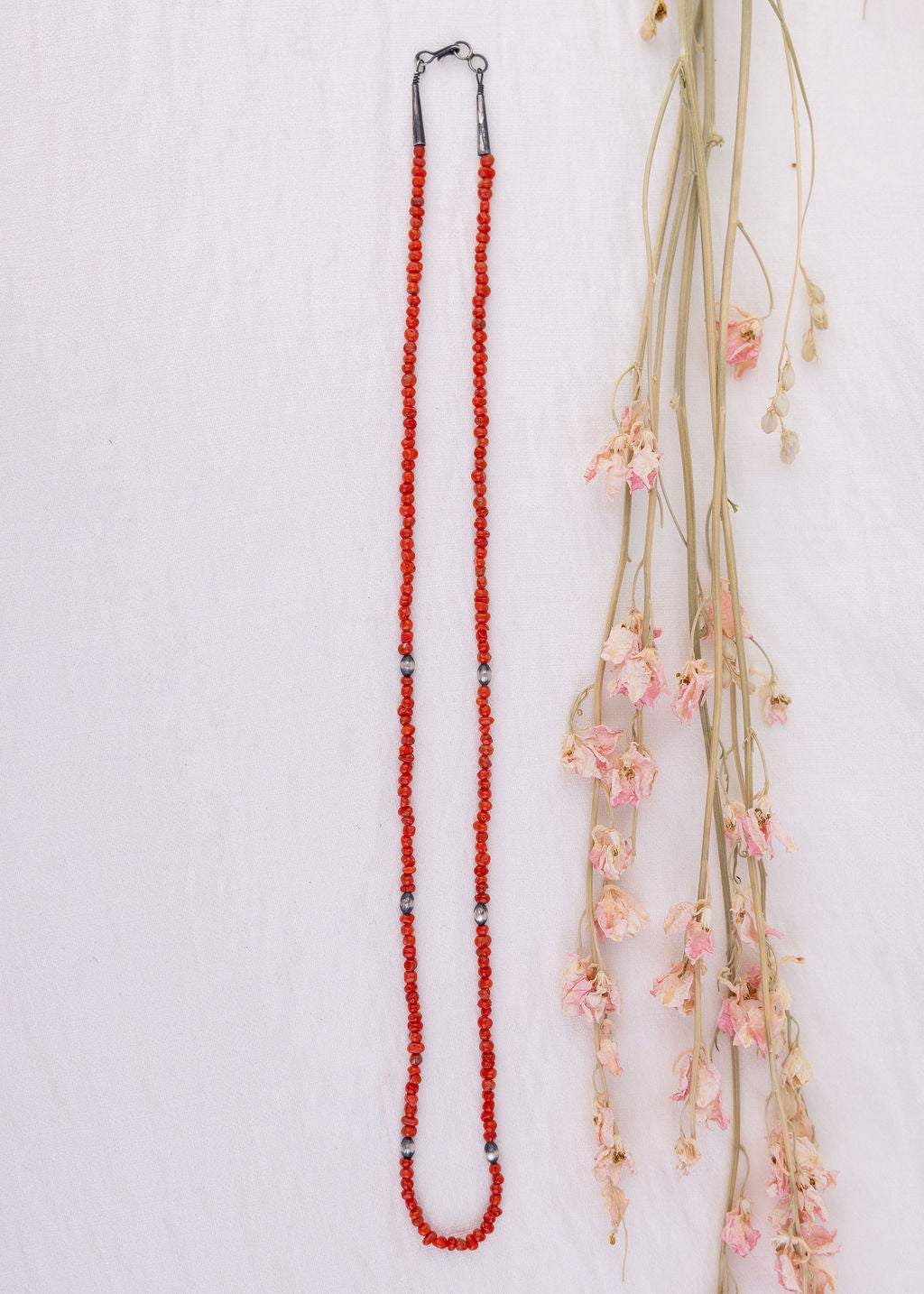 Thelma Beaded Necklaces Coral