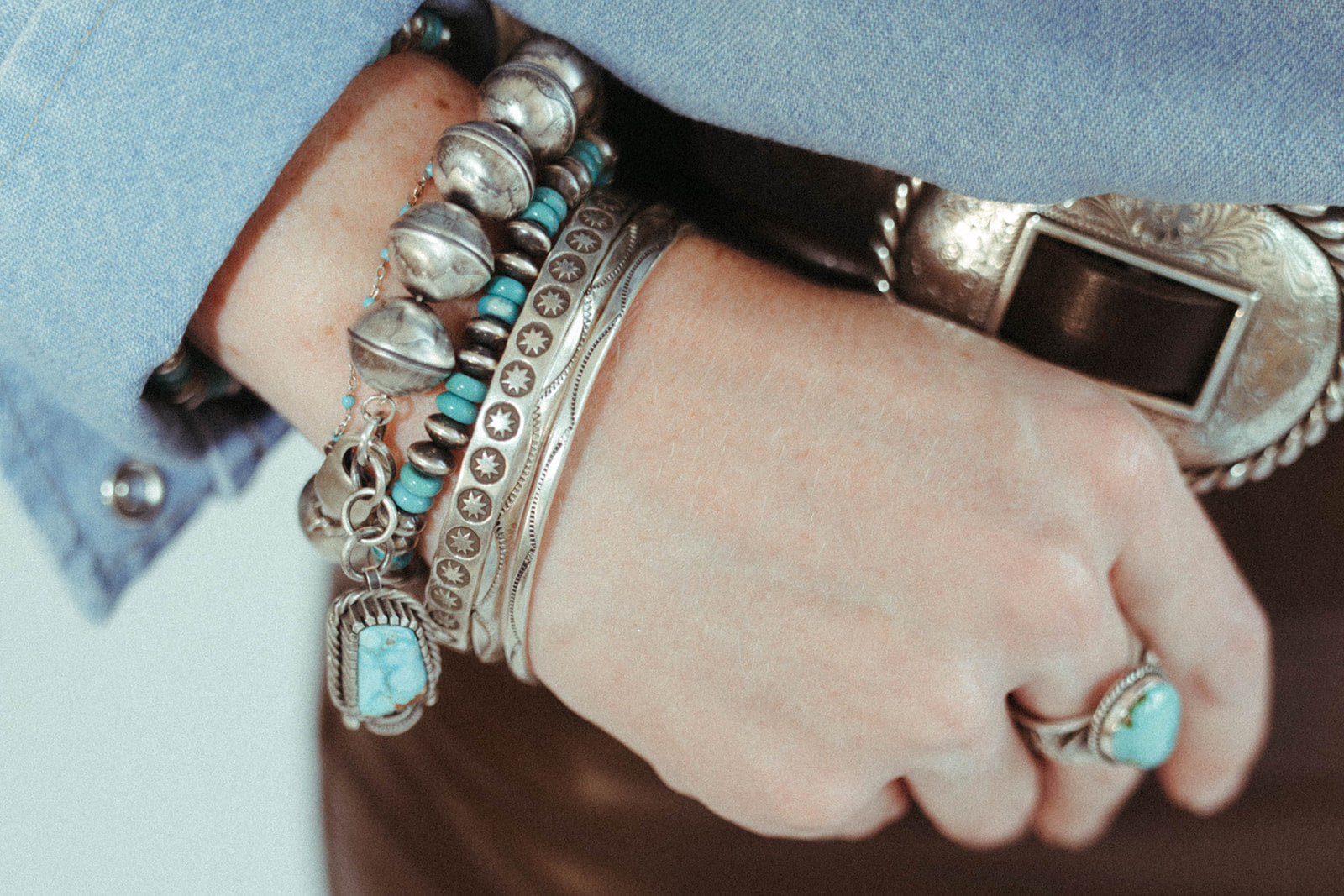 Mini Turquoise Pearl Bracelet