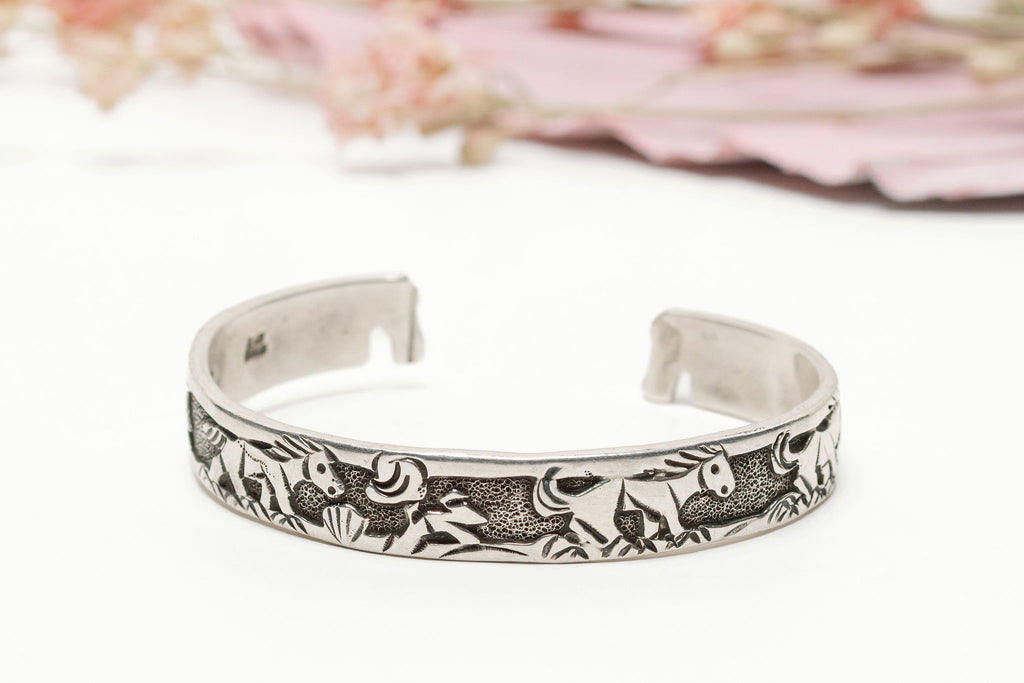 Lloyd Becenti Story Teller Cuff