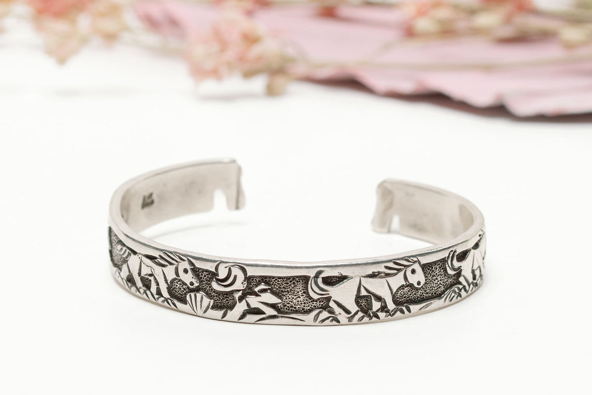 Lloyd Becenti Story Teller Cuff