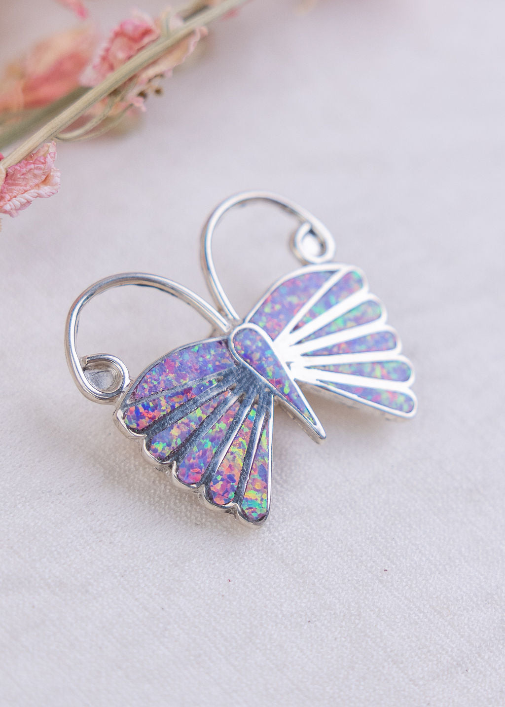 Opalite Butterfly Pin