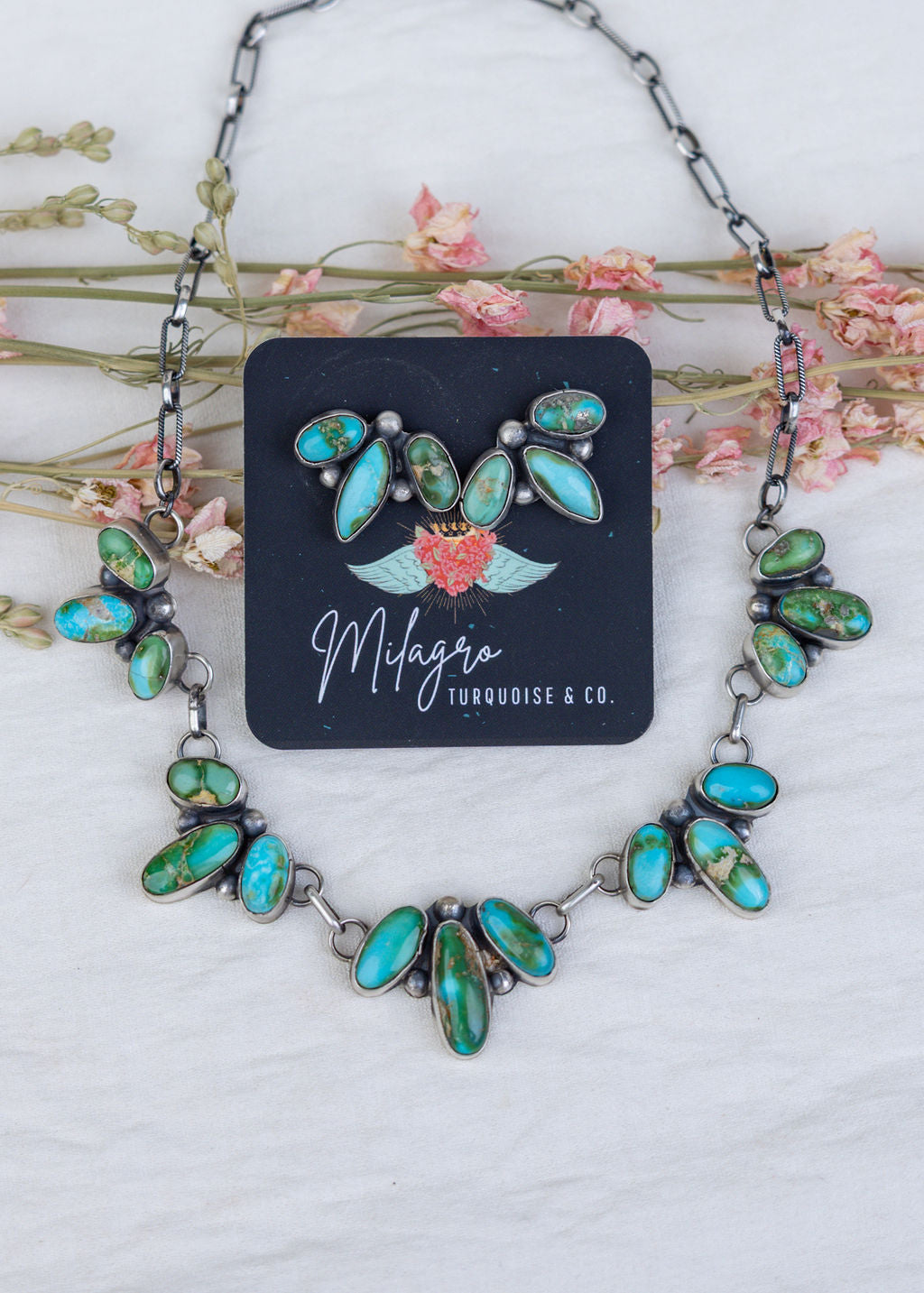 Pretty Sonoran Cluster Necklace
