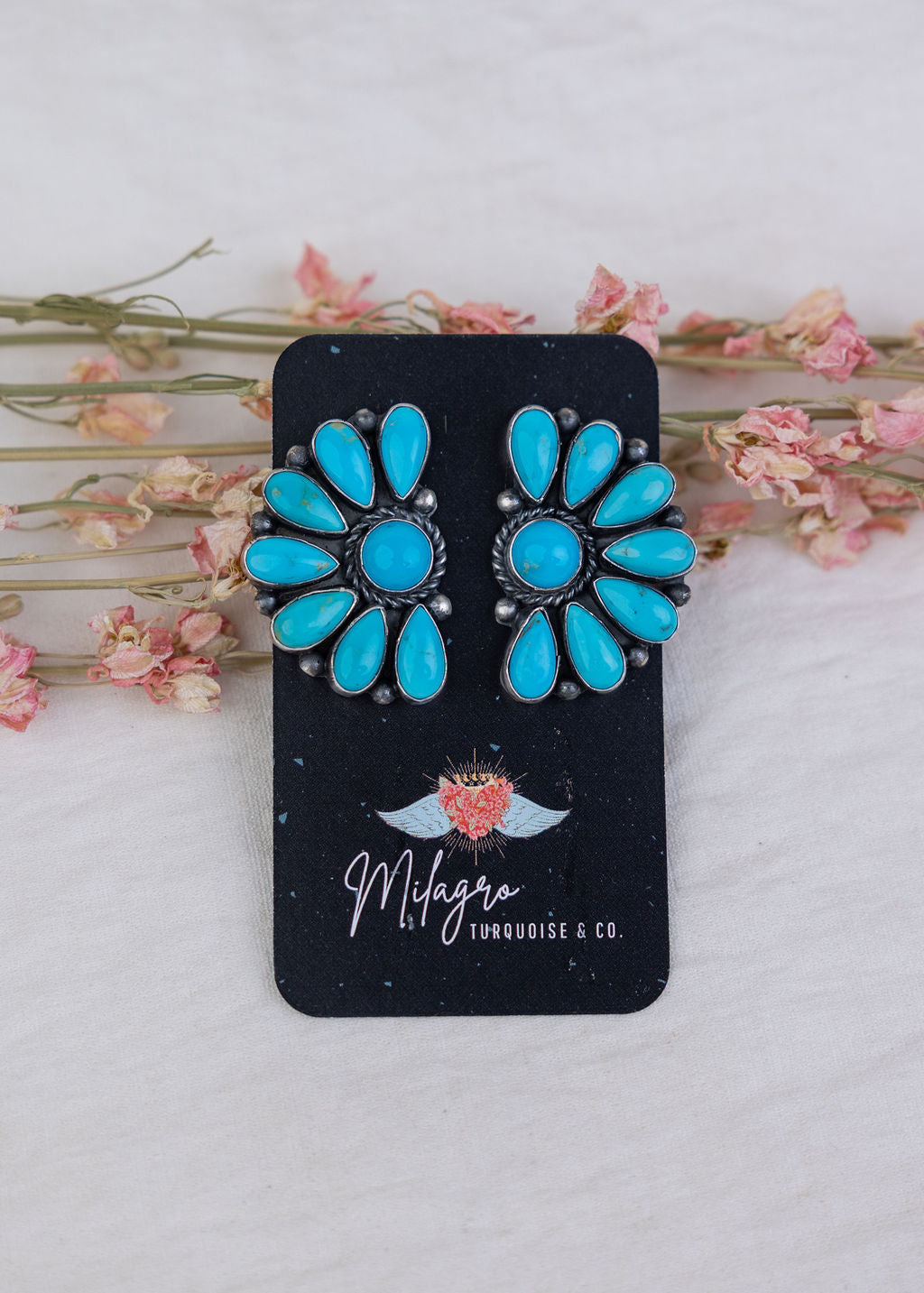 Sarah Half Cluster Earrings