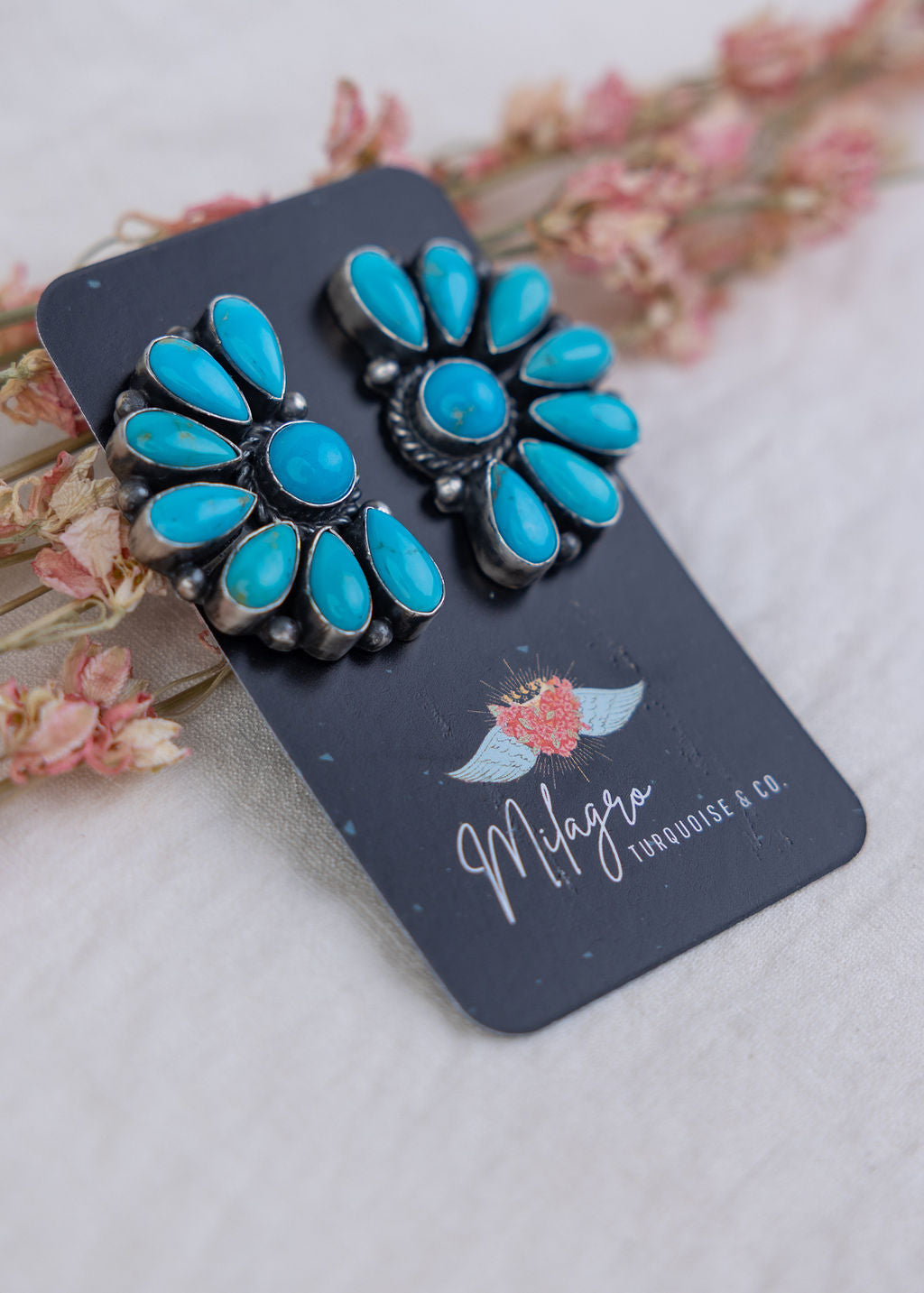 Sarah Half Cluster Earrings