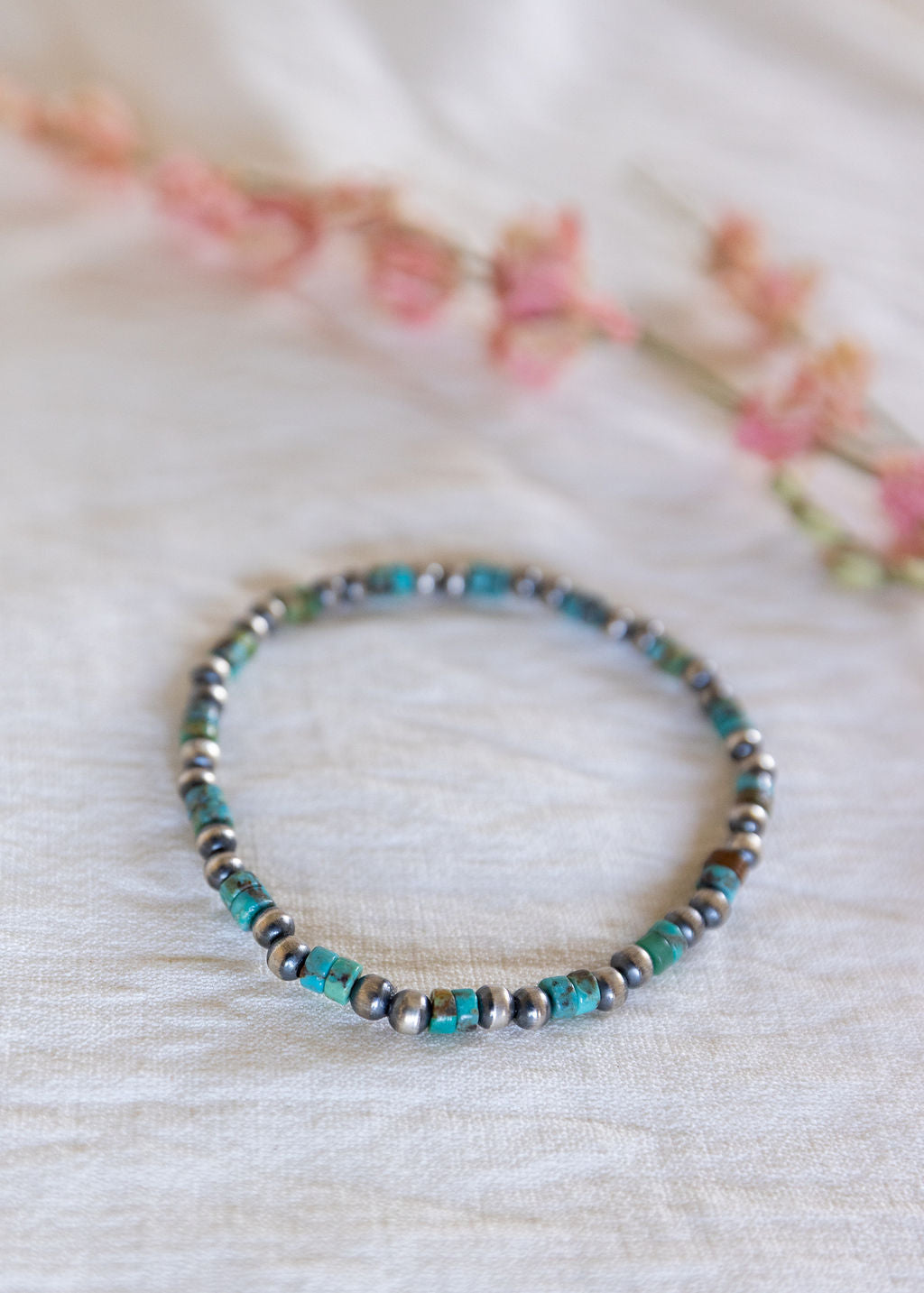 Mini Turquoise Pearl Bracelet