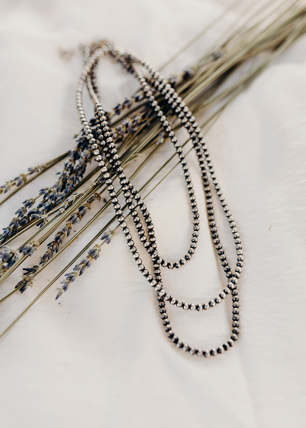 4mm Sterling Pearl Necklaces